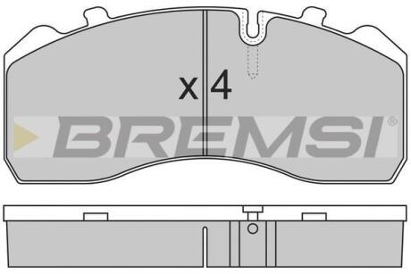 Гальмівні колодки пер. Iveco/MAN/MB BREMSI BP7284