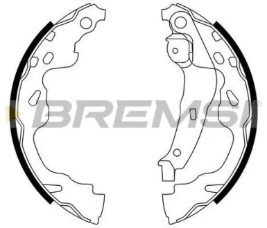 Гальмівні колодки зад. YARIS 1.0-1.5 99-05 (BOSCH) BREMSI GF0961