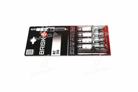 Свіча запалювання (зазор 0,7мм) б/резистора (ключ 21) (кратно 4) CLASSIC BRISK N17