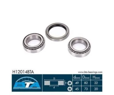 Подшипник передней ступицы (комплект) Lexus Toyota VW 69-08 BTA H12014BTA