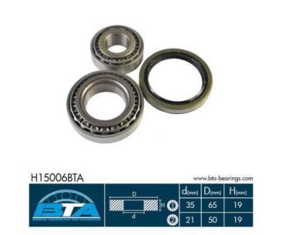 Комплект подшипника ступицы колеса BTA H15006BTA