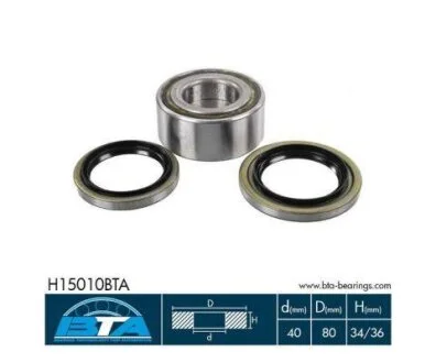 Комплект підшипника колеса передн MITSUBISHI CARISMA, ECLIPSE I, GALANT V, GALANT VI, LANCER IV, LANCER V, LANCER VII, LANCER VIII, MIRAGE IV, MIRAGE V, OUTLANDER I, OUTLANDER III 1.3-2.4 06.84- BTA H15010BTA