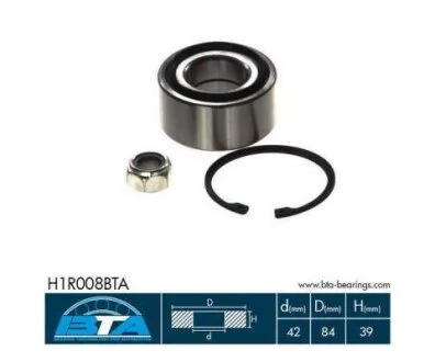 Підшипник маточини переднього колеса, комплект BTA H1R008BTA