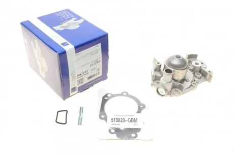 Помпа системи охолодження Renault Kangoo/Clio/Twingo 1.2 98-/Nissan Kubistar 1.2 03- (B/B) (6 лоп) BUGATTI PA7717