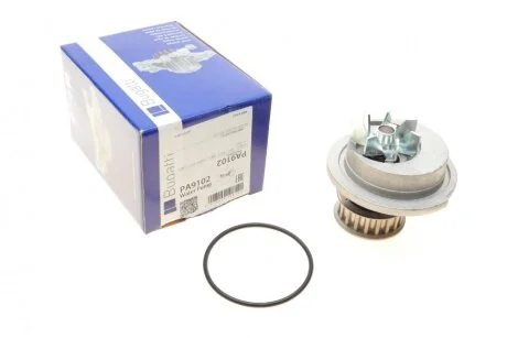 Помпа системи охолодження Chevrolet Aveo 1.4/1.5 05-/Daewoo Lanos 1.3/1.5 97- (B/B) (7 лоп.) BUGATTI PA9102