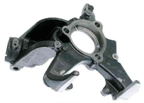 Цапфа перед. ліва VW GOLF 03-12 / Audi A3 03-13 / Seat Altea 03-12 (на 3 кріплення підшипник) BUGIAD BSP20684