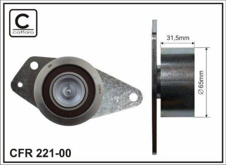 Паразитний ролик ременя ГРМ OPEL MOVANO, RENAULT CLIO II, ESPACE III, KANGOO, KANGOO EXPRESS, LAGUNA I, MASTER II, MEGANE I, MEGANE I CLASSIC, MEGANE I COACH, SCENIC I 1.9D 03.97- CAFFARO 22100