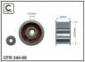 Ролик проміжний ремня ГРМ Opel Calibra A/Omega B/Sintra/Vectra A/B, Saab 900 II/9000, 9-5 2.5-3.2 02.93-12.09 57x10x32 CAFFARO 34499 (фото 1)