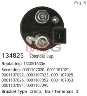 Кришка втягуючого реле CARGO 134825