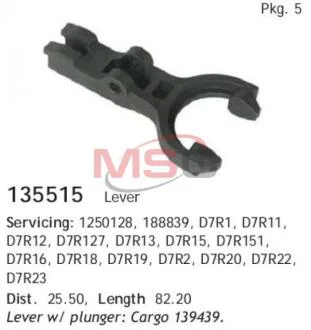 Вилка стартера VA-PR, CG135515 (CS542,CS 684,CS594,CS1044,CS1131,CS1177,D7R..) CARGO 135515