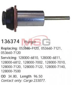 Сердечник втягивающего реле стартера CARGO 136374