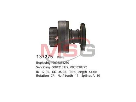 Бендикс стартера Deutz (BF4L1011/ F2L1011/ F3L1011/ F4L1011) (z=11) CARGO 137275