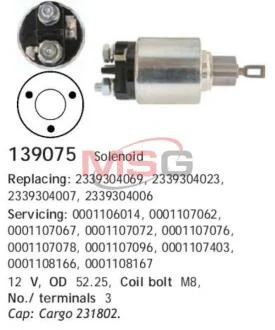 Соленоїд (Соленоид) CARGO 139075