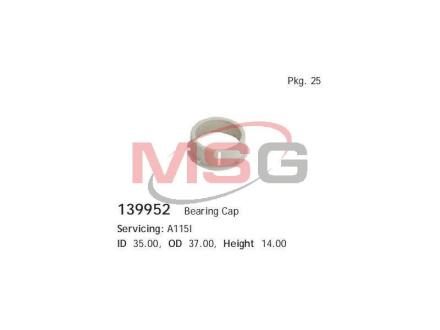 Кришка пiдшипника MM, CG139952 - s.r.e CARGO 139952