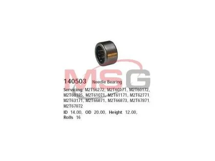 Подшипник игольчатый Hyundai Porter/Mitsubishi Galant 2.3/2.5CRDi 80-84 20x14x12 CARGO 140503