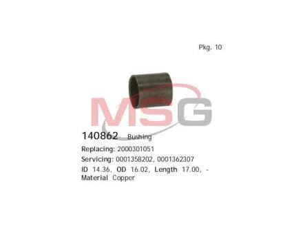 Втулка стартера Ford Transit 2.5D 83-00 (14.30x16.03x16.90) CARGO 140862