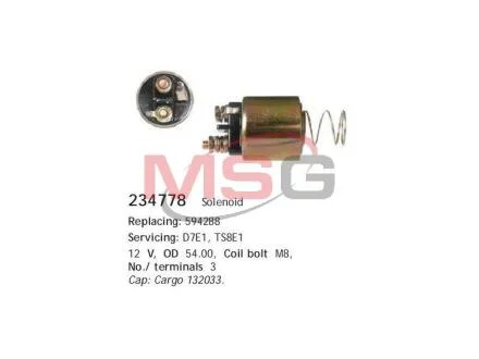 A_Втягуюче реле Valeo D7E1, TS8E1 RENAULT Kangoo/Sandero \'\'1.2 CARGO 234778