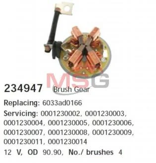 Щіткотримач стартера (РОЗПРОДАЖ) CARGO 234947