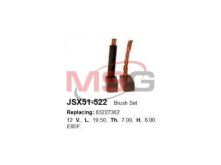 Комплект щёток CARGO JSX51-522