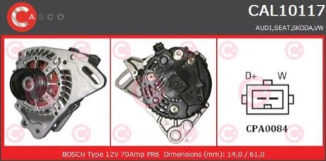 Генератор CASCO CAL10117AS