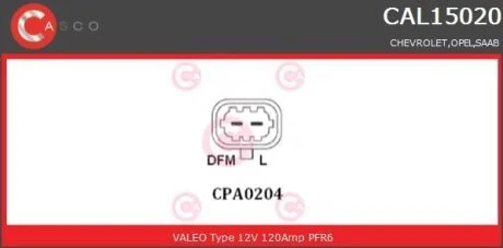 Генератор CASCO CAL15020GS