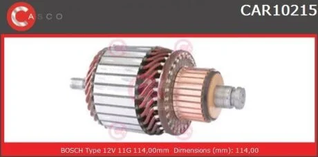 Якір стартера CASCO CAR10215AS