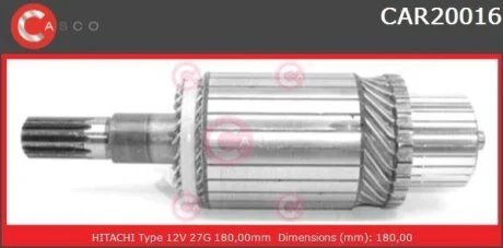 Якір стартера CASCO CAR20016AS