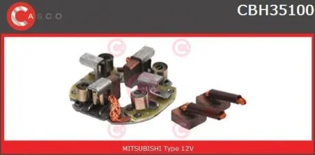 Кронштейн, вугільні щітки CASCO CBH35100AS