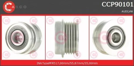 Шків, генератор CASCO CCP90101AS