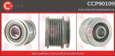 Шків, генератор CASCO CCP90109GS