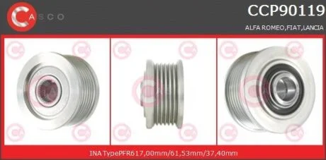 Шків, генератор CASCO CCP90119GS