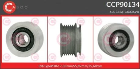 Шків, генератор CASCO CCP90134AS