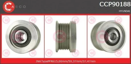 Шків, генератор CASCO CCP90188AS