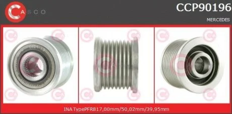 Шків, генератор CASCO CCP90196AS