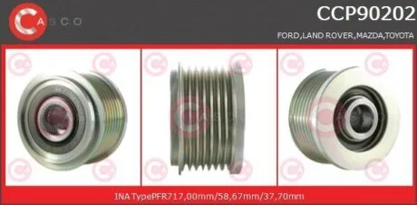 Шків, генератор CASCO CCP90202AS