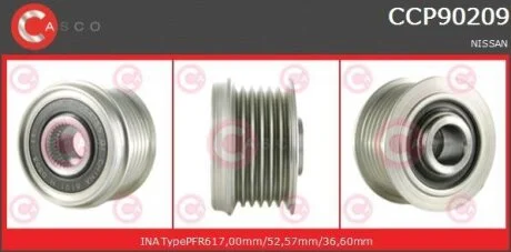 Шків, генератор CASCO CCP90209AS