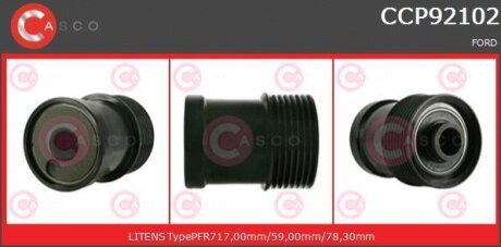 Шків, генератор CASCO CCP92102AS