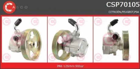 Гідравлічний насос, механізм рульового керування CASCO CSP70105AS