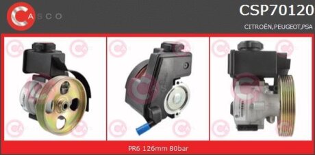 Гідравлічний насос, механізм рульового керування CASCO CSP70120AS