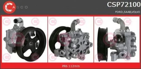 Гідравлічний насос, механізм рульового керування CASCO CSP72100AS