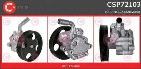 Гідравлічний насос, механізм рульового керування CASCO CSP72103GS