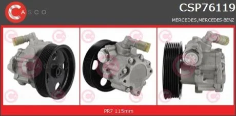 Гідравлічний насос, механізм рульового керування CASCO CSP76119AS