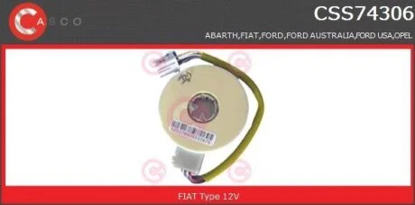 Датчик кута повороту керма CASCO CSS74306GS