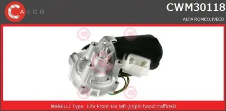Двигун склоочисника CASCO CWM30118GS