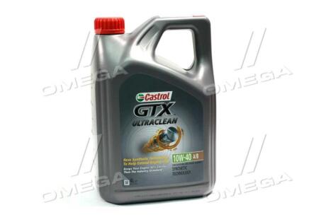 Олива двигуна 4L GTX Ultraclean 10W40 A3/B4 CASTROL 15DE18 (фото 1)