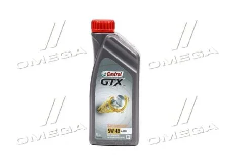 Олива моторна GTX 5W-40 A3/B4 (Каністра 1л) CASTROL 15E62B