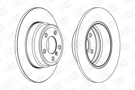 Гальмівний диск CHAMPION 562135CH-1