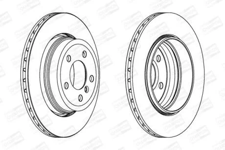 Гальмівний диск задній BMW X3 CHAMPION 562327CH-1