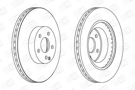DB диск гальмівний передн.X204 08- CHAMPION 562396CH-1