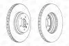 Гальмівний диск передній BMW 3-Series (E90,E91,E92,E93), X1 (E84) CHAMPION 562519CH-1 (фото 1)